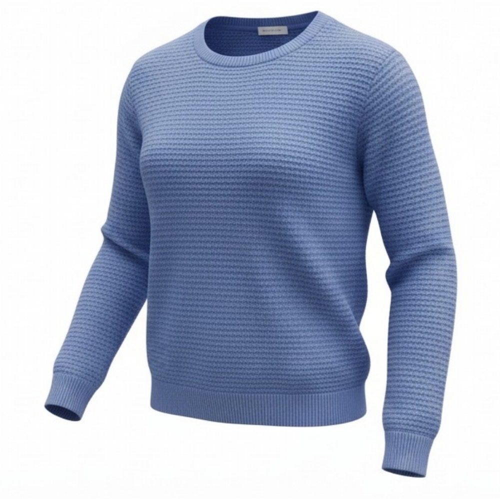 Blue knit jumper sweater